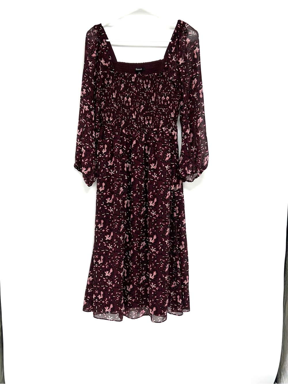 Madewell floral midi dress women’s large